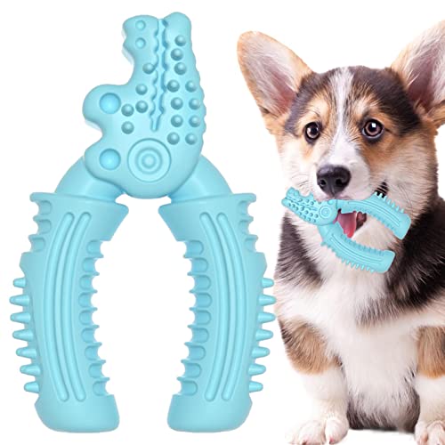 Firulab Kaustäbchen-Spielzeug für Hunde | Beißspielzeug für Welpen, das die Zähne putzt | Weiches, zangenförmiges Haustierspielzeug für den Außenbereich mit konvexen Spitzen für Welpen, mittelgroße von Firulab