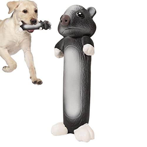 Firulab Latex-Hundespielzeug | Kauspielzeug für Hunde in Form eines Otters mit Sound-Quietscher | Kaugummi-Squeaker-Hundewelpen-Kauspielzeug, lustiges süßes Hundespielzeug für kleine, mittelgroße von Firulab