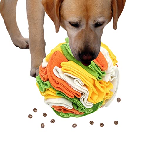 Firulab Pet Snuffle Ball Spielzeug,Leckerli spendendes interaktives Hundespielzeug | Fun Crinkly Plüsch-Hundebereicherungsspielzeug, mentale Stimulation, interaktive Hundefuttermatte für natürliche von Firulab