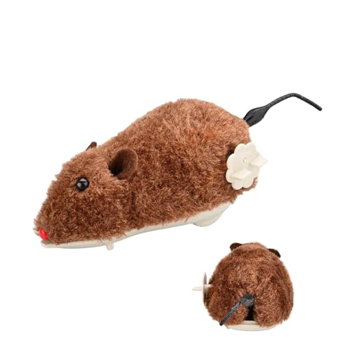 Firulab Plüsch-Maus zum Aufziehen, Uhrwerk-Maus-Spielzeug,Katze Plüsch Maus Jagd Wind Up Indoor Mäuse - Realistisches Rennen, Jagdspaß, interaktives Kätzchenspiel, Haustierunterhaltung, Firulab Plüsch-Maus zum Aufziehen, Uhrwerk-Maus-Spielzeug,Katze Plüsch Maus Jagd Wind Up Indoor Mäuse - Realistisches Rennen, Jagdspaß, interaktives Kätzchenspiel, Haustierunterhaltung, von Firulab