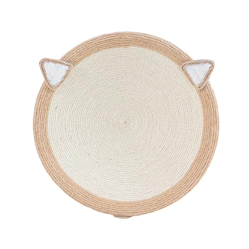 Firulab Runde Katzenkratzer - Recycelbarer ovaler Sisal-Roap-Kratzunterlage für Katze,Kratzwerkzeuge für Katzenkrallen und zum Schutz von Möbeln von Firulab