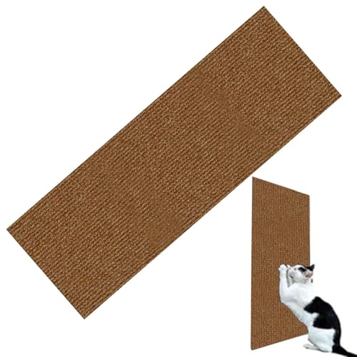 Katzenkratzmatte, zuschneidbarer Katzenkratzteppich, Selbstklebende Katzenteppichmatte, Ersatz für Katzenbaumregale, einfache Verwendung für Katzenwandmöbel und Kratzbäume von Firulab