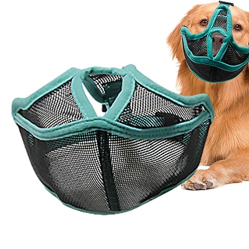 Mundbedeckung für Hunde | Mundnetzabdeckung für Hund | Atmungsaktive Haustierkorb-Maulkörbe, verstellbare Netz-Hundegesichtsabdeckung für kleine, mittelgroße und große Hunde Firulab von Firulab