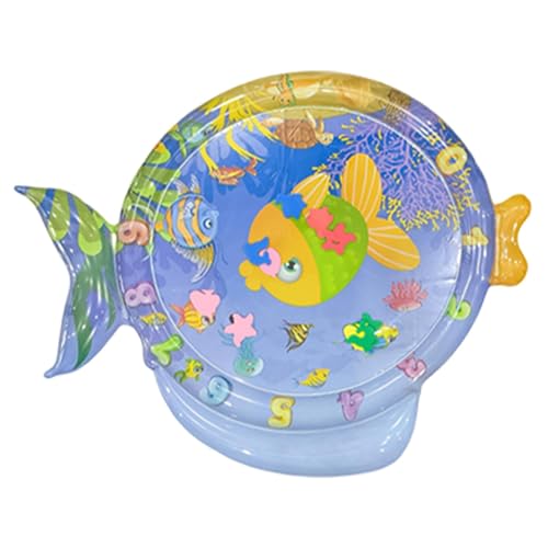Wassermatte Katze Wasserspielmatte Aufblasbare Sensorische Wasser-Spielmatte Matte in Fischform, Wassersensorische Matte für Katzen & Baby, Sensorische Wassermatte Katze Wassermatte Katze Wasserspielmatte Aufblasbare Sensorische Wasser-Spielmatte Matte in Fischform, Wassersensorische Matte für Katzen & Baby, Sensorische Wassermatte Katze von Firulab