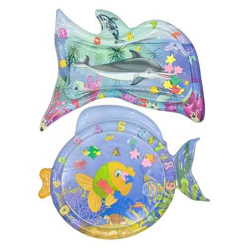 Wassermatte Katze Wasserspielmatte Aufblasbare Sensorische Wasser-Spielmatte Matte in Fischform, Wassersensorische Matte für Katzen & Baby, Sensorische Wassermatte Katze Wassermatte Katze Wasserspielmatte Aufblasbare Sensorische Wasser-Spielmatte Matte in Fischform, Wassersensorische Matte für Katzen & Baby, Sensorische Wassermatte Katze von Firulab