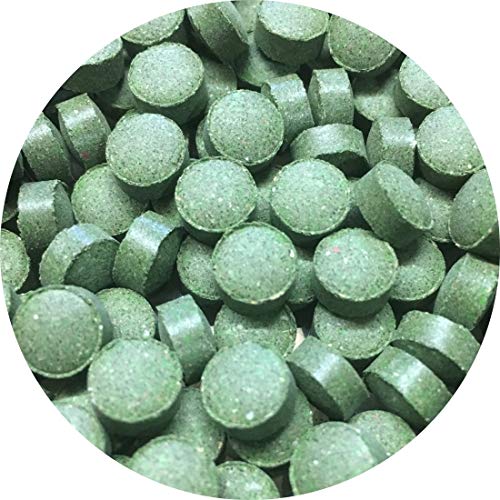 Futtertabletten Linsen Tabletten 8mm 10% Spirulina Pflanzliches Fischfutter Wels (1 l) von Fischfuttertreff