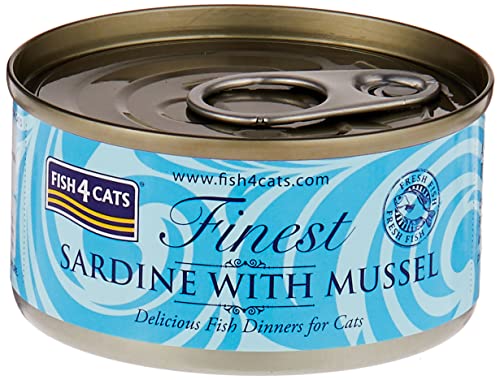 Fish4Cats Dosen Sardine mit Muschel 70g x 10 von Fish4Cats