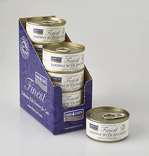 Fish4Cats Dosen Sardine mit Sardelle 70g x 10 von Fish4Cats