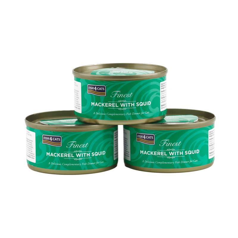 Fish4Cats Finest Adult Cat - Makrele mit Tintenfisch - 10 x 70 g Fish4Cats Finest Adult Cat - Makrele mit Tintenfisch - 10 x 70 g von Fish4Cats