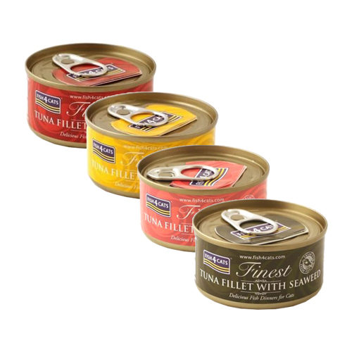 Fish4Cats Finest Katzenfutter - Dosen - Tuna Fillet with Cheese - 10 x 70 g von Fish4Cats