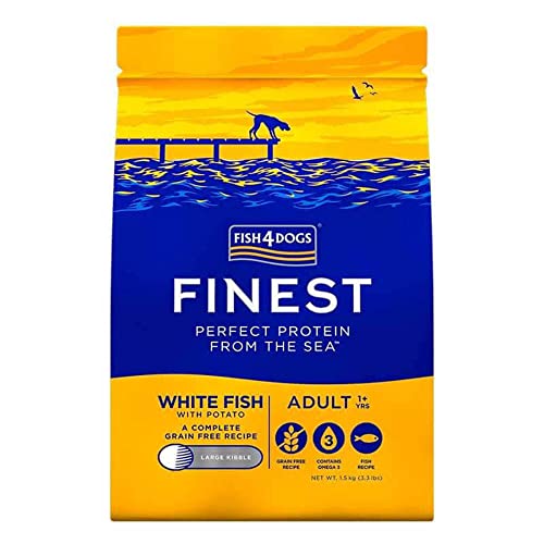 Fish4Dogs Finest Adult Complete - Weissfish Grosse brocken - 1,5 kg von Fish4Cats