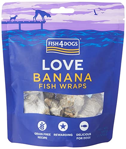 Fish4Dogs Banana Fish Wraps - 100 g von Fish4Dogs
