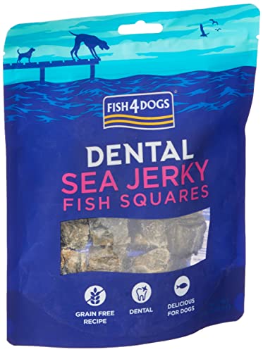 Fish4Dogs Dental - Sea Jerky Fish Sqaures - 115 g Fish4Dogs Dental - Sea Jerky Fish Sqaures - 115 g von Fish4Dogs