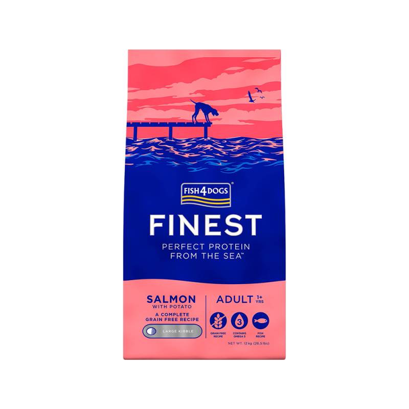 Fish4Dogs Finest Adult Complete große Brocken Hundefutter - Lachs - 12 kg Fish4Dogs Finest Adult Complete große Brocken Hundefutter - Lachs - 12 kg von Fish4Dogs