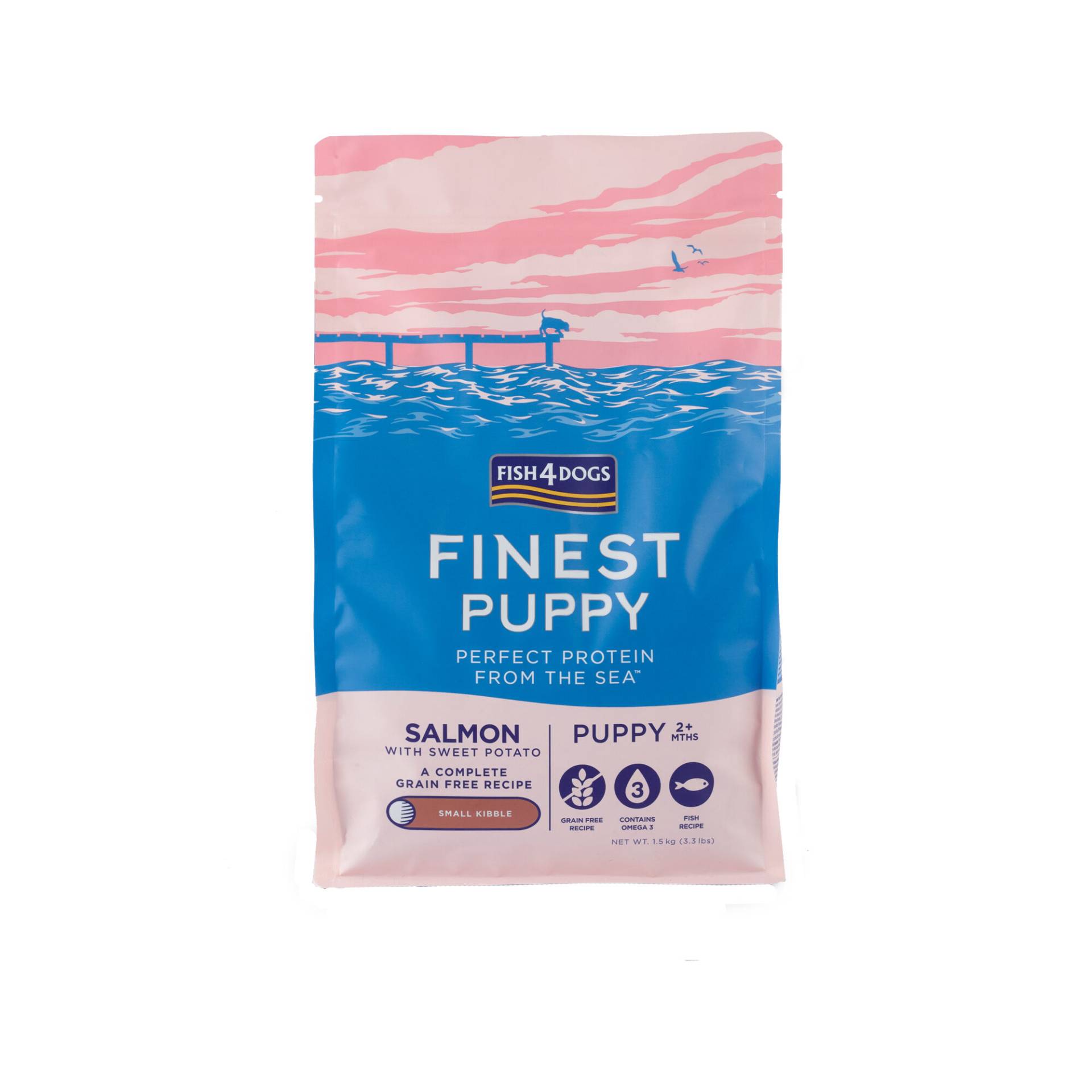 Fish4Dogs Finest Puppy Lachs mit Süßkartoffel (Large Kibble) - 6 kg von Fish4Dogs