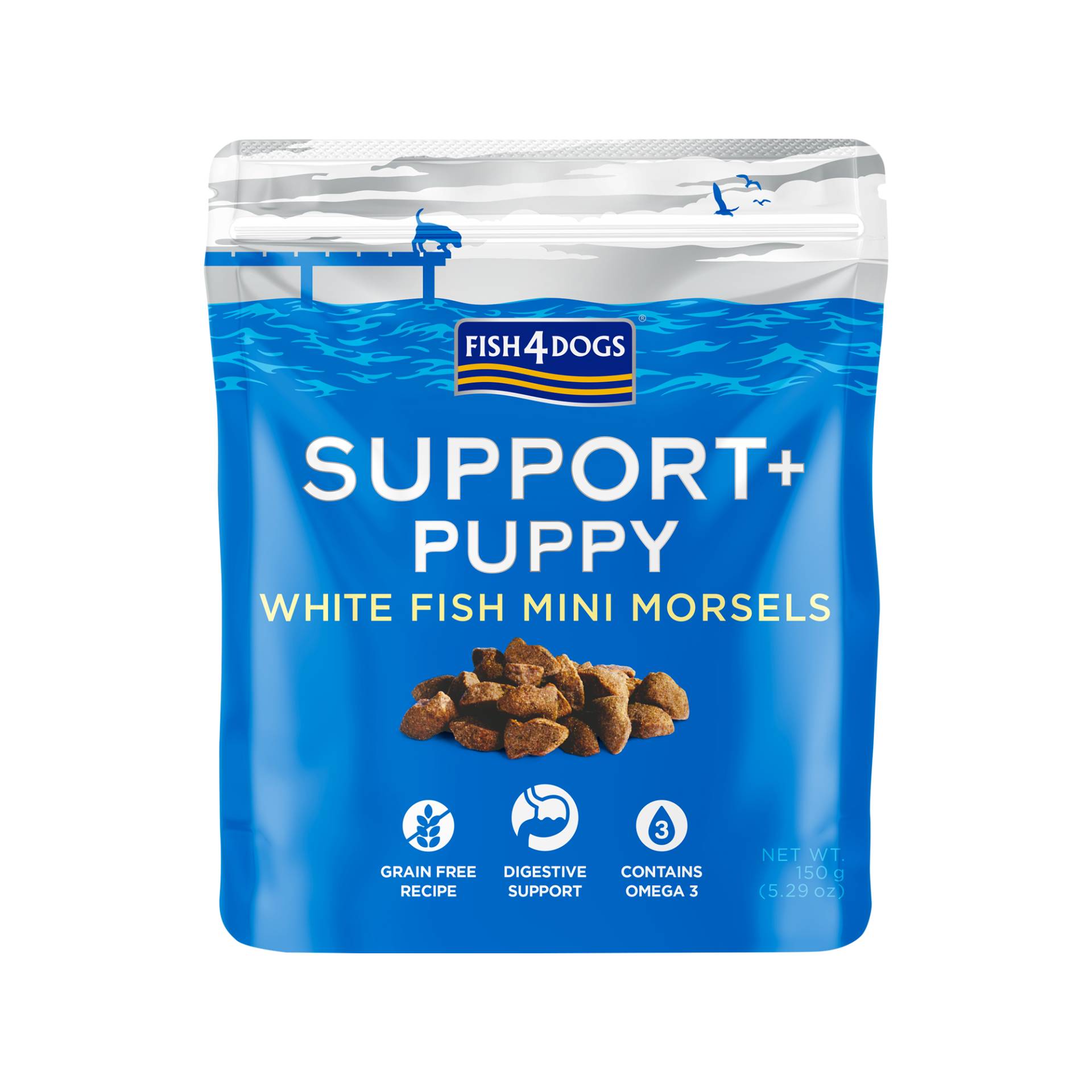 Fish4Dogs Support+ Puppy - White Fish & Mini Morsels - 150 g Fish4Dogs Support+ Puppy - White Fish & Mini Morsels - 150 g von Fish4Dogs