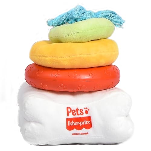 Fisher-Price for Pets Attack-A-Stack Chase & Toss Ring Stack Spielzeug für Hunde und Welpen | Multifunktionales Hundespielzeug zur geistigen Stimulation Fisher-Price for Pets Attack-A-Stack Chase & Toss Ring Stack Spielzeug für Hunde und Welpen | Multifunktionales Hundespielzeug zur geistigen Stimulation von Fisher-Price