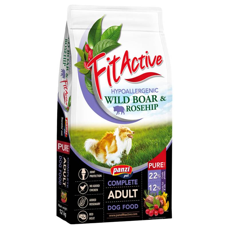 FitActive Pure Hypoallergenic Wildschwein & Hagebutte - 12 kg von FitActive
