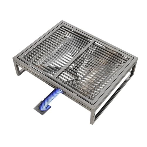 Edelstahl-Haustiertoilette, Hundetoilette, Haustiertöpfchen, für drinnen und draußen, für kleine und große Hunde, Badezimmer, Toilette, Balkon (Größe: 80 x 50 cm) von Fitlin