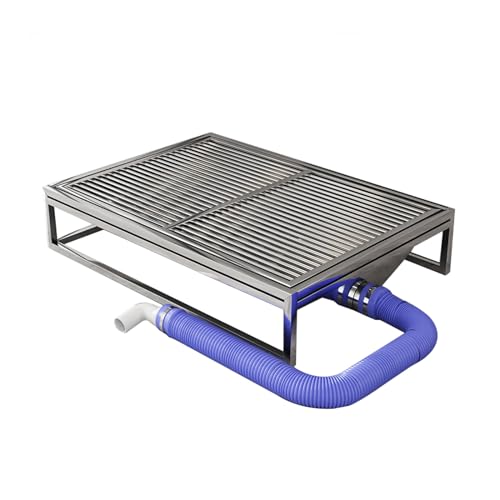 Haustiertoilette aus Edelstahl, Hundetoilette, Hundetöpfchen, Trainingstablett für kleine, große Hunde, Badezimmer, Toilette, Balkon (Größe: 60 x 40 cm) von Fitlin