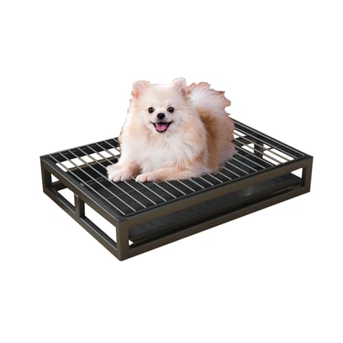 Hundetöpfchentoilette, für drinnen und draußen, für Katzen und Welpen, tragbare Hundetoilette für kleine, mittelgroße Hunde (Farbe: Schwarz, Größe: 78 cm) von Fitlin