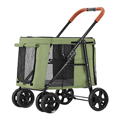 Kinderwagen for große Hunde, mehrere Haustiere, Katzenwagen, zusammenklappbar, 2 Katzenwagen, Hundewagen for große Hunde, Kinderwagen for Reisen mit Zwei oder Mehreren Haustieren, belastbar bis zu 30 Kinderwagen for große Hunde, mehrere Haustiere, Katzenwagen, zusammenklappbar, 2 Katzenwagen, Hundewagen for große Hunde, Kinderwagen for Reisen mit Zwei oder Mehreren Haustieren, belastbar bis zu 30 von Fitlin