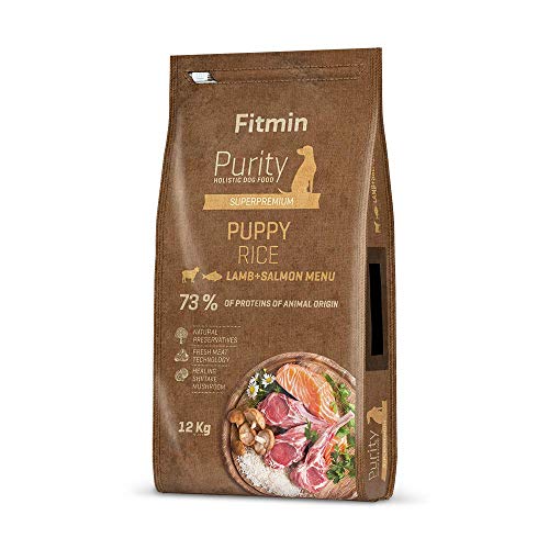 Fitmin Dog Purity Rice Puppy Lamb & Salmon | Hundetrockenfutter | EIN glutenfreies Welpenfutter 12 kg Fitmin Dog Purity Rice Puppy Lamb & Salmon | Hundetrockenfutter | EIN glutenfreies Welpenfutter 12 kg von Fitmin