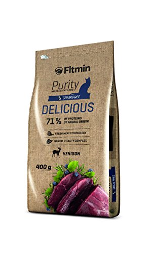 Fitmin Cat Puriry Delicious | Trockenfutter für Katzen | Alleinfuttermittel für wählerische erwachsene Katzen | Komplettfutter für erwachsene Katzen | 400 g von Fitmin