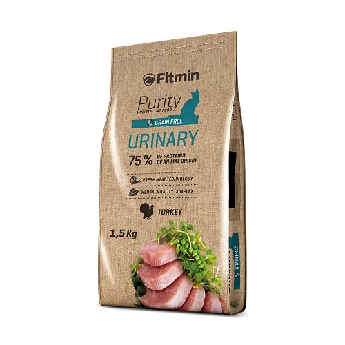 Fitmin Cat Purity Urinary | Katzenfutter trocken | Komplettnahrung für erwachsene Katzen | Gesundheit der Harnwege Unterstützt | Putenfleisch| Komplettfutter | 1,5 kg Fitmin Cat Purity Urinary | Katzenfutter trocken | Komplettnahrung für erwachsene Katzen | Gesundheit der Harnwege Unterstützt | Putenfleisch| Komplettfutter | 1,5 kg von Fitmin