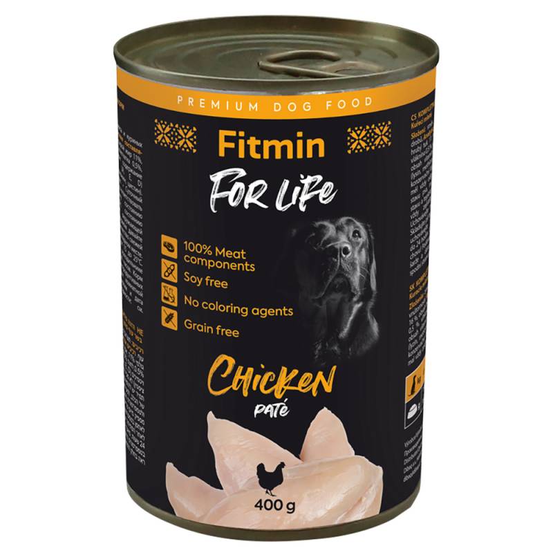 Fitmin Dog For Life 6 x 400 g - Huhn von Fitmin