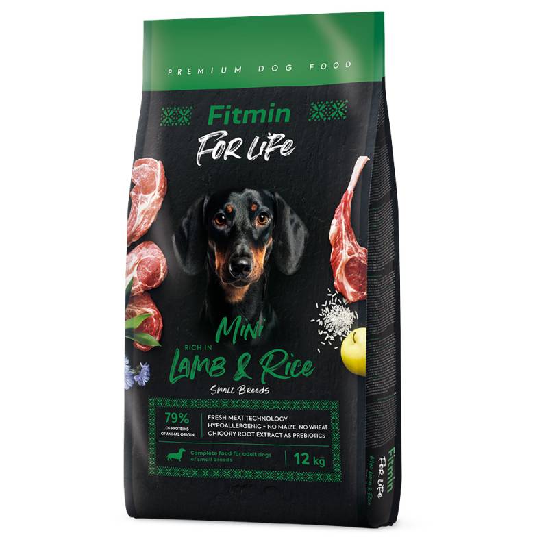 Fitmin Dog For Life Lamm & Reis Mini - Sparpaket: 2 x 12 kg von Fitmin