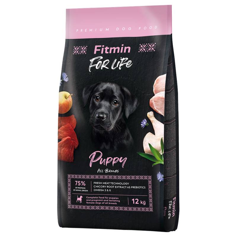 Fitmin Dog For Life Puppy All Breeds - Sparpaket: 2 x 12 kg von Fitmin