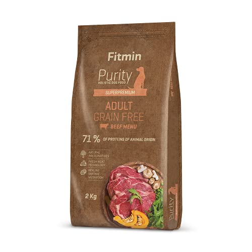 Fitmin Dog Purity GF Adult Beef | Hundetrockenfutter | EIN getreidefreies Futter | Erwachsene Hunde mittlerer | 2 kg von Fitmin