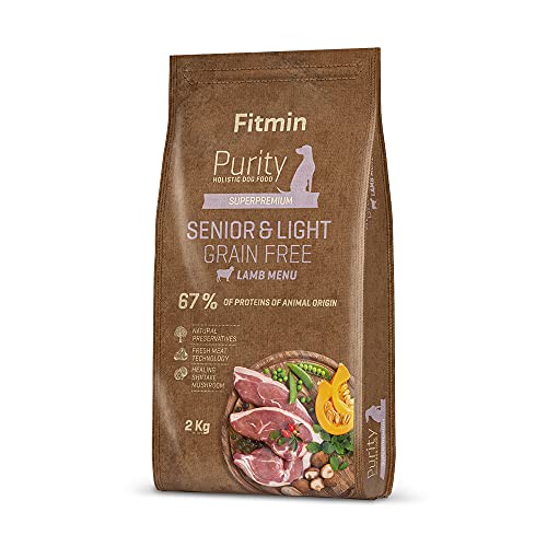 Fitmin Dog Purity GF Senior&Light&Lamb | Hundetrockenfutter | EIN getreidefreies Futter | Lammfleisch | Komplettfutter mit verringertem Energiegehalt | Übergewichtige Hunde und Senioren | 2 kg Fitmin Dog Purity GF Senior&Light&Lamb | Hundetrockenfutter | EIN getreidefreies Futter | Lammfleisch | Komplettfutter mit verringertem Energiegehalt | Übergewichtige Hunde und Senioren | 2 kg von Fitmin