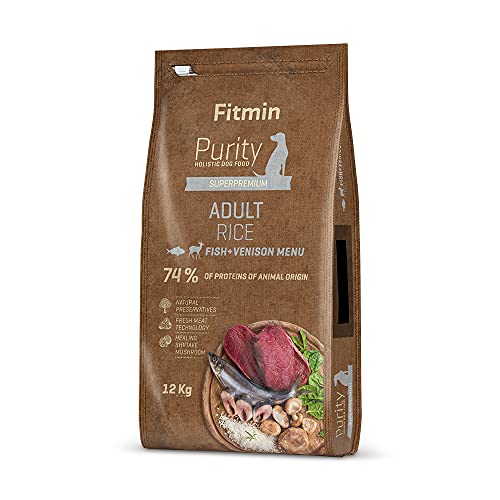 Fitmin Dog Purity Rice Adult Fish & Venison | Hundetrockenfutter | 12 kg von Fitmin