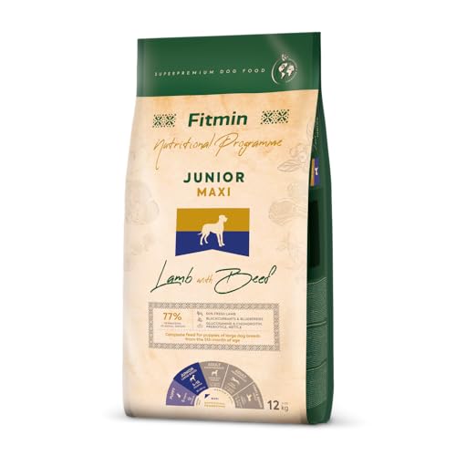 Fitmin Maxi Junior Lamb with Beef | Hundetrockenfutter | 12kg Fitmin Maxi Junior Lamb with Beef | Hundetrockenfutter | 12kg von Fitmin