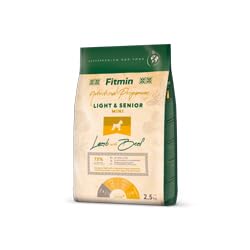 Fitmin Mini Light & Senior Lamb with Beef | Hundetrockenfutter | Futter mit Lamm und Rindfleisch | 74% tierischen Rohstoffen | Für kleine ausgewachsene Hunde mit reduziertem Energiegehalt | 2.5kg von Fitmin
