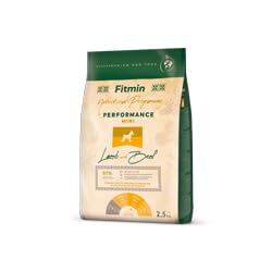 Fitmin Mini Performance Lamb with Beef | Hundetrockenfutter | Futter mit Lamm und Rindfleisch | 81% tierischen Rohstoffen | Futter für Erwachsene Hunde Kleiner Rassen | 2.5kg von Fitmin