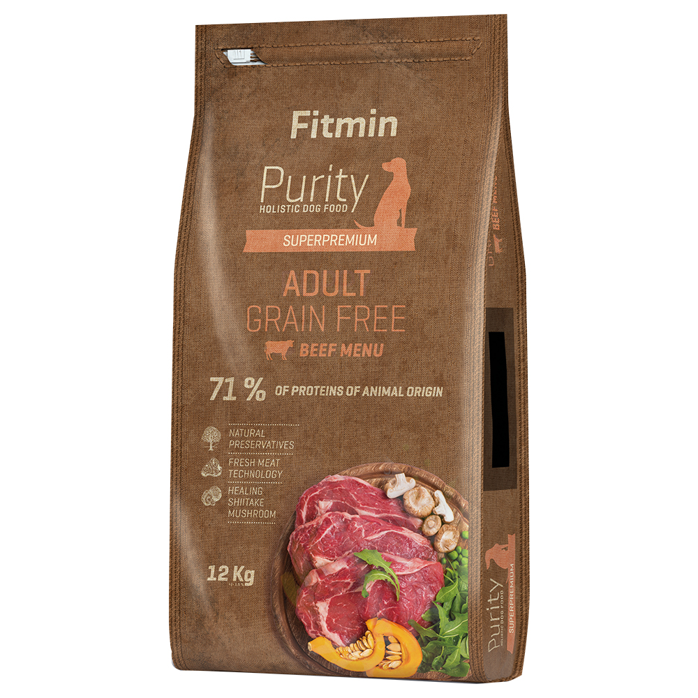 Fitmin dog Purity Adult Getreidefrei Rind - 12 kg von Fitmin