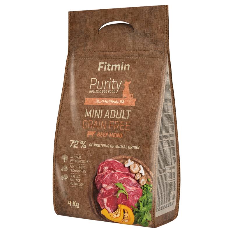 Fitmin dog Purity Adult Mini Getreidefrei Rind - 4 kg von Fitmin
