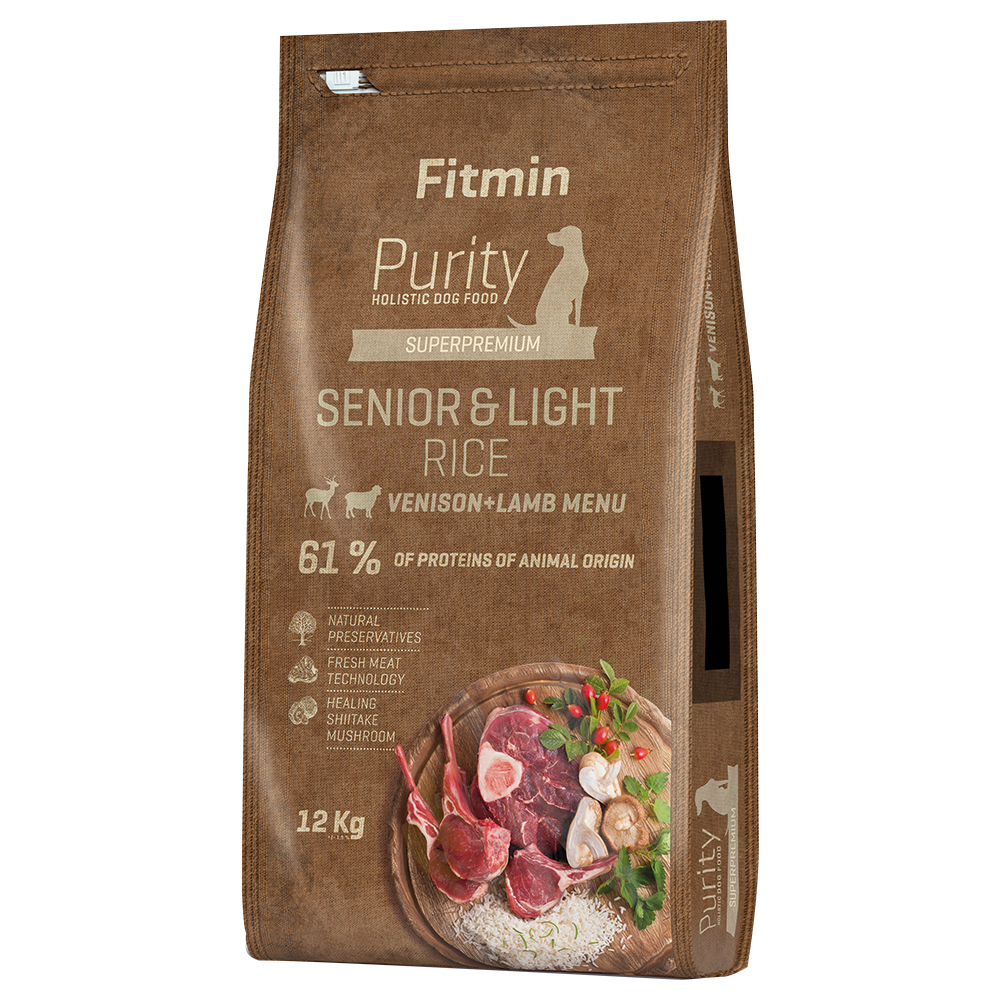 Fitmin dog Purity Senior & Light Reis, Hirsch & Lamm - 12 kg von Fitmin