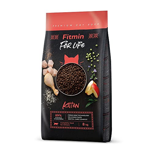 Fitmin for Life Kitten | Trockenfutter für Katzen | Alleinfutter für Kätzchen | Komplettfutter für Katzen | Neues Rezept | 8 kg Fitmin for Life Kitten | Trockenfutter für Katzen | Alleinfutter für Kätzchen | Komplettfutter für Katzen | Neues Rezept | 8 kg von Fitmin