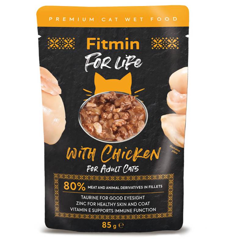 Sparpaket Fitmin Cat For Life Adult 56 x 85 g - Huhn von Fitmin