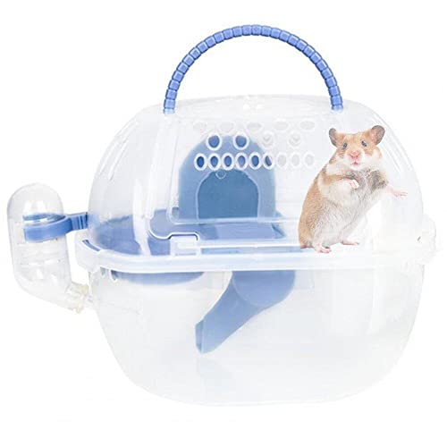 Fituenly Hamster Reise Cage Handheld Kleiner Nagetierträger Kleiner Tier Hamster Go Out Box Hamster Träger Cage Pet Accessoires von Fituenly