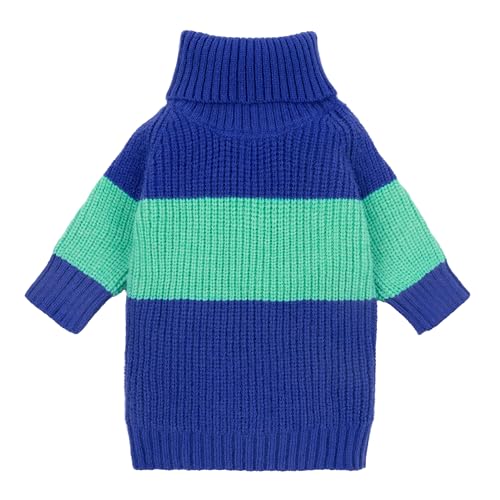 Fitwarm Colorblock-Hundepullover, Thermo-Winterkleidung für kleine Hunde, Jungen und Mädchen, weicher Rollkragenpullover für Hunde, Haustier-Outfit, Königsblau, Türkisgrün, Größe S Fitwarm Colorblock-Hundepullover, Thermo-Winterkleidung für kleine Hunde, Jungen und Mädchen, weicher Rollkragenpullover für Hunde, Haustier-Outfit, Königsblau, Türkisgrün, Größe S von Fitwarm
