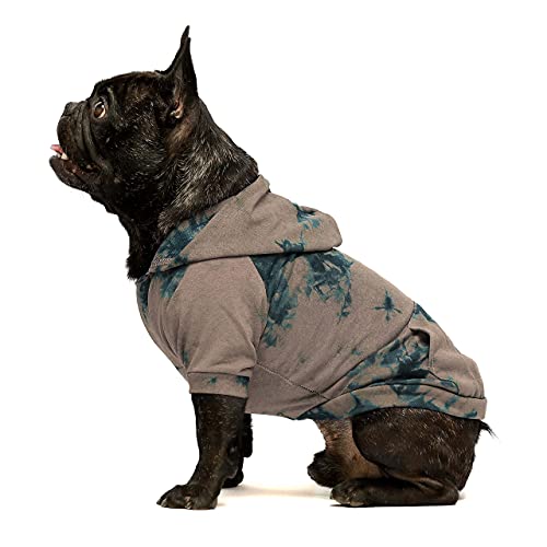Fitwarm Hunde-Kapuzenpullover mit Batikfärbung, für den Winter, für Katzen, Größe M von Fitwarm