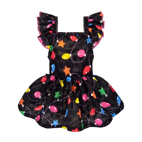 Fitwarm Leichtes Weihnachtskleid, niedliches Hunde-Weihnachts-Outfit, Hundekleidung für kleine Hunde und Mädchen, Haustierbekleidung, Schwarz, Rosa, Rot, Größe XS Fitwarm Leichtes Weihnachtskleid, niedliches Hunde-Weihnachts-Outfit, Hundekleidung für kleine Hunde und Mädchen, Haustierbekleidung, Schwarz, Rosa, Rot, Größe XS von Fitwarm