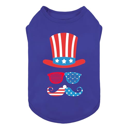 Fitwarm Patriotisches lustiges Hunde-Shirt, Outfit für kleine Hunde, Jungen, Mädchen, festliche Haustierkleidung, Rot, Weiß, Blau, Größe XL Fitwarm Patriotisches lustiges Hunde-Shirt, Outfit für kleine Hunde, Jungen, Mädchen, festliche Haustierkleidung, Rot, Weiß, Blau, Größe XL von Fitwarm