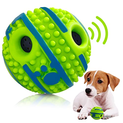 Wobble Giggle Dog Ball, Interactive Dog Toys Ball, Squeaky Dog Toys Ball, Durable Wag Chewing Ball for Training Teeth Cleaning Herding Balls Indoor Outdoor Safe Dog Gifts for Small Medium Large Dogs von Five Thousand Years