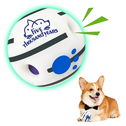 Wobble Giggle Hundeball, interaktives Hundespielzeugball, quietschender Hundespielzeugball, sicheres Geschenk für kleine, mittelgroße und große Hunde Wobble Giggle Hundeball, interaktives Hundespielzeugball, quietschender Hundespielzeugball, sicheres Geschenk für kleine, mittelgroße und große Hunde von Five Thousand Years